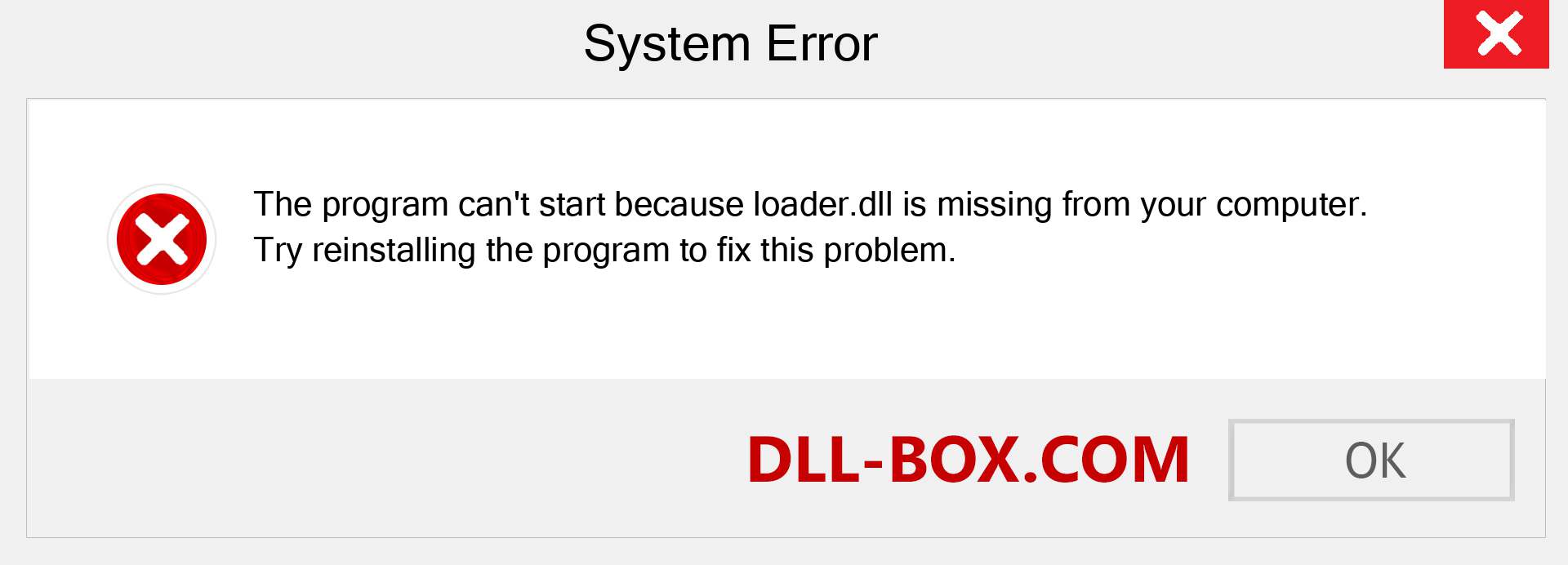  loader.dll file is missing?. Download for Windows 7, 8, 10 - Fix  loader dll Missing Error on Windows, photos, images